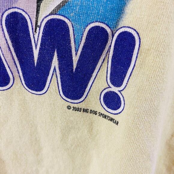 Vintage Big Dogs Talk To The Paw Short Sleeve Cotton Tee Size Large - Picture 3 of 9